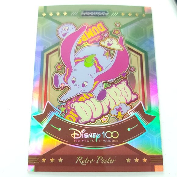 2023 Kakawow Disney 100 Years Phantom Dumbo Retro Poster 42/99